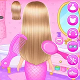Princess Mermaid At Hair Salon icon