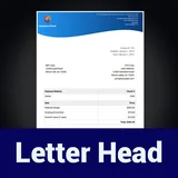 Letterhead maker icon