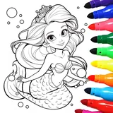 Mermaids Coloring icon