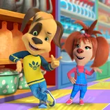 Barboskins in the supermarket icon