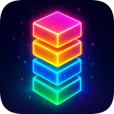 Neon Stack 3D - Stack blocks icon