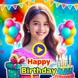 Birthday Video Maker with Song icon