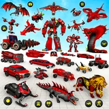 Drone Robot Car Transformation icon