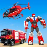 Rescue Robot Car Transformation Game icon
