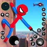 Flying Hero Stickman icon