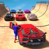Superhero Car Mega Ramp Games icon