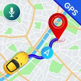 GPS, Voice Navigation live Map icon