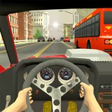 Racing in City icon