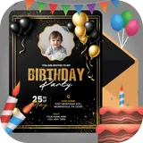 Birthday Invitation Card Maker icon
