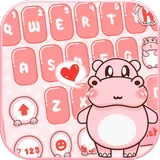 Pink Cute Hippo icon