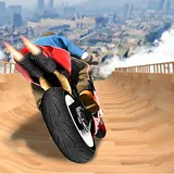 Impossible Mega ramp moto bike Rider: Superhero 3D icon