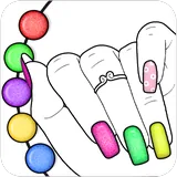 Glitter Nails Coloring Game icon