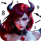Dark, Horror Color by Number icon