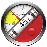 Clinometer + bubble level icon