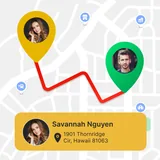 Phone Number Location icon