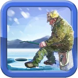 Winter fishing. Lakes. icon