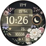 Flora Gold - Floral Watchface icon