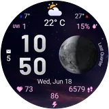 Moon & Weather watchface icon