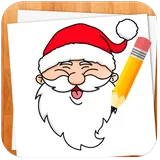 Draw Christmas icon