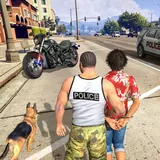US Police Bike Chase Car Games icon