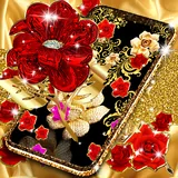 Gold rose live wallpaper icon