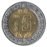 5 pesos icon