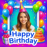 Birthday photo frame 2024 icon