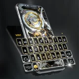 Silver Luxury Watch Wallpaper and Keyboard icon