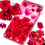 Red rose live wallpaper icon